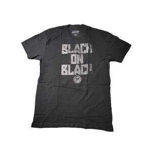 Men's Black On Black Dr. Disrespect Essential Short Sleeves Crewneck T-shirt